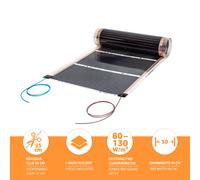 Carbonio Infrarossi Folienheizung Riscaldamento Elettrico Parquet Laminato Vinyl [EEK: A+++]