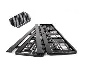 Carbonio Look Portatarga, Portatarga - Campione di Ue 520x110mm,2 Pezzo