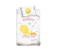 Carbotex Copripiumino Looney Tunes Titti Tweety Bambini Dimensioni 100 x 135 Centimetri Federa 40 x 60 Centimetri