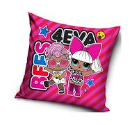 Carbotex Federa Copri Cuscino in Microfibra Stampata Ufficiale LOL Surprise 40x40 cm 3216 Multicolore 40_x_40_cm