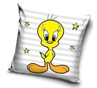 Carbotex Federa Cuscino Looney Tunes, Titti (40x40 cm)
