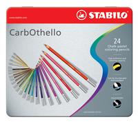 CARBOTHELLO STABILO MATITA CARBONCINO SCATOLA METALLO 24 COLORI 1424-6