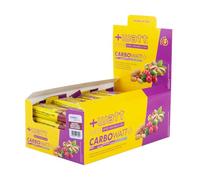 Carbowatt+ Barretta Energetica a Base di Carboidrati con Maltodestrine e Fruttosio - Barretta ad Azione Pro-energetica per il Breve e Lungo Termine (20 barrette, Arachidi e mirtilli rossi)