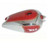 Carburante Benzina Serbatoio Cromato Rosso Paint1930s BSA M20 Civili Modello