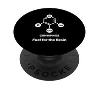 Carburante della molecola della caffeina per il design scientifico minimo del cervello PopSockets PopGrip Adesivo