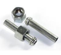 Carburante Rubinetto Tubo Dritto Tappi & Dadi Triumph Norton BSA Petcock 1/4 "