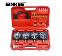 Carburante Vuoto Carburatore Sincronizzatore Carb Strumenti sincronizzazione Set calibro 4 con tubo in gomma Kit misuratore bilanciatore vuoto per moto