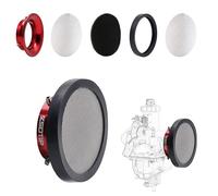 Carburatore 40mm Stack Stack Air Filtro Cleaner modificato con mesh in acciaio filtro spugna per VM22 PZ22 GX160 GX200 CT200U Assunzione rapida (rosso, 40mm)