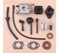 Carburatore adatto for motosega 2500 25cc Filtro olio carburante Guarnizione linea Set for 1 XC