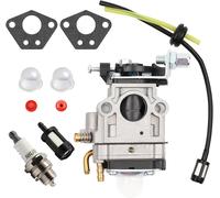 Carburatore Decespugliatore 52Cc 49Cc 43Cc Kit Carbu Con Guarnizione, Tubo, Cand