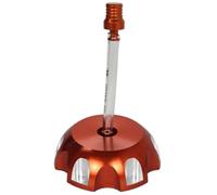 Carburatore Moto Filtro Benzina Coperchio del Serbatoio Carburante in Alluminio CNC da 52 mm di Diametro, Adatto per Moto Cross, Veicoli Fuoristrada Honda CRF 250 450 230 CRF250(Orange)