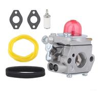 Carburatore per decespugliatore a albero dritto Murray 16, compatibile con Craftsman 25cc, set completo di ricambio