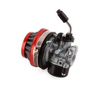 Carburatore Per Moto Per Moto Dirt Pocket Bike ATV 37 49 50 80 Cc Ricambi Raffreddati Ad Acqua 2 Tempi Carburatore Con Tubo Di Aspirazione Filtro Aria(Red)