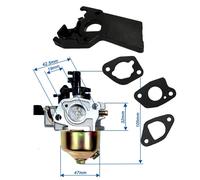 Carburatore per tosaerba Einhell BG-PM 46 S-HW SE / BG-PM 46/3 S / BG-PM 51 S-HW