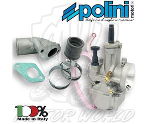 CARBURATORE POLINI PWK ø28 + COLLETTORE ASPIRAZIONE VESPA PX 125 150