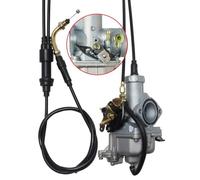 Carburatore PZ30 da 30 mm con pompa accelerata e chiodo a doppia portata di strozzatura compatibile con motori da 200 cc da 250cc ATV(PZ30B-B-Cable)
