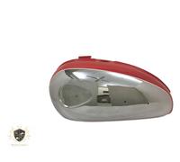 Carburatore singolo serbatoio cromato e verniciato rosso BSA A65 Thunderbolt ...