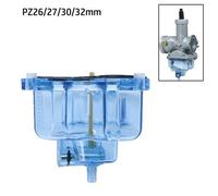 Carburatore Trasparente Blu Con Fondo A Galleggiante 1X PZ26/27/30/32