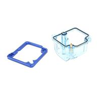 Carburatore trasparente Ciotola galleggiante trasparente per 28 30 32 34 mm moto compatibile con motori da 4t a 300 cc Speed rifornimento di rifornimento(Blue)