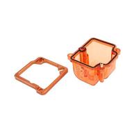 Carburatore trasparente Ciotola galleggiante trasparente per 28 30 32 34 mm moto compatibile con motori da 4t a 300 cc Speed rifornimento di rifornimento(Orange)