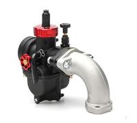 Carburatori Motori Carburatore Per Moto Con Flangia PE Da 17 Mm, 19 Mm E 24 Mm, Con Getti, Collettore Di Aspirazione CNC, Set 2T 4T PitBike ATV(PE24mmFLYJ Kit)