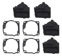 Carburetor Float Chamber Bowls 4-Pack 0433000, 175HP, 0335070 | for Evinrude Johnson 90-60 Degree V4/V6 Motors, with gasket