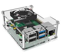 RPI CASE RP106 - Custodia per raspberry Pi 4, plastica, trasparente