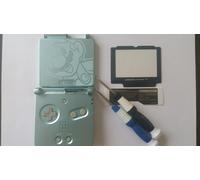 Carcassa Completa + Schermo Compatibile Game Boy Advance SP Mario Verde Nuovo