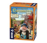 Carcassonne Abbazia e Il sindaco, Gioco da Tavolo (Devir BGCARAB), Colore Cranberry, Unico