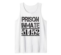 Carcerato Carcere Uomini Donne Vestito Pigro Costume Prigioniero Canotta