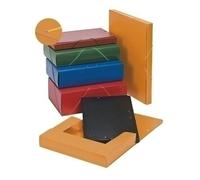 Carchivo, cartella progetti carton pint gomma piatta l.12cm blu