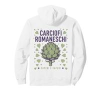Carciofi Romaneschi Saperi e Sapori Grafica Carciofi Felpa con Cappuccio