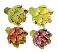 Carciofo artificiale finto ortaggio decorazione per cucina, sala da pranzo, soggiorno e uso nuziale, adatto come centrotavola (bordeaux)