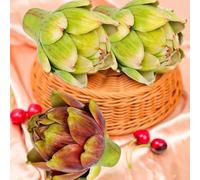 Carciofo artificiale finto vegetale decorativo per la casa e per la cucina, perfetto per centrotavola di nozze e decorazioni per eventi (rosso rosa)