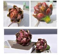 Carciofo artificiale finto vegetale per la decorazione della casa e della cucina, perfetto per abbellire la tavola di nozze (bordeaux)