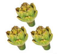Carciofo artificiale finto vegetale per la decorazione della casa e della cucina, perfetto per abbellire la tavola di nozze (giallo verde)