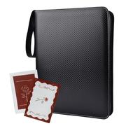 Card Collection Binder, 9 Pocket PU Folder, Double Sided Sleeves Album, | Includes card collection binder, 9 tasche PU folder, double sided sleeves album, safe handling, and versatile use for trading