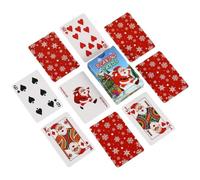 Card Deck Classic Christmas Table Game Family Holiday Playing Pack Unit | Traditional Festive Design | Family Kids Adults Eve Holiday Entertainment, Home Party Tabletop Interactive Card Game Box Pack