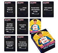 Card Games, Lie Guessing Card Game, Fun Deck for Company Team Building, Women, Men, Family Gatherings, Festival Celebrations, and Birthday, 3.5x2.52 inchesParties