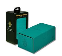 Card Guardian - Premio Double Deck Box capacita 200 Carte Collezionabili e Figurine - Grande - Deck Box Senza PVC (Verde Petrolio)