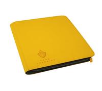 Card Guardian - Raccoglitore a 12 tasche con cerniera per 480 carte - Tasche laterali per giochi di carte collezionabili TCG (giallo)