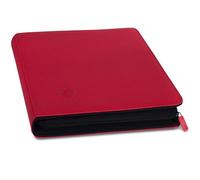 Card Guardian - Raccoglitore premium a 12 tasche con cerniera per 480 carte collezionabili TCG compatibile raccoglitore di carte per Yugioh Cards MTG (Rosso)