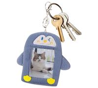 Card Holder Keychain - Cartoon Penguin Protective Case, durevole trasparente Sleeve, Photo Card Storage | Purse, Handbag, Car, Schoolbag, Birthday, Christmas, Party, Fan, Travel, Collectible