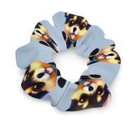Card Love - Elastici per capelli da donna, motivo cucciolo, non danno, morbidi elastici per capelli con motivi stampati alla moda, fasce per capelli in raso per coda di cavallo, chignon, allenamento e