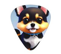 Card Love Fancy Puppyguitar Plettri set da 12 pezzi, 3 spessori per chitarra acustica, basso, chitarra elettrica e altro ancora.