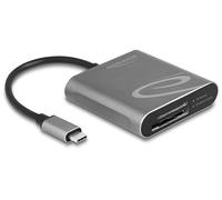 DeLOCK 91000 lettore di schede USB 3.2 Gen 2 (3.1 Gen 2) Type-C Grigio
