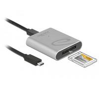 Delock Lettore di schede USB Type-C™ per schede di memoria CFexpress, custodia in alluminio