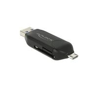 CARD READER DELOCK Lettore di schede esterno SD e microSD, USB-A / Micro-USB