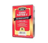 Cardboard Gold Card Saver 1-100 Count - Porta Carte Semi Rigido, Protezioni per Carte Collezionabili - Approvato PSA per Baseball, Trading e Sportive, Compatibile con Custodie