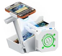 Card Scanner Pro Auto per MTG e TCG - Supporto automatico per scanner di carte con velocità di scansione regolabile, scanner per carte collezionabili con batteria ricaricabile integrata da 2500 mAh